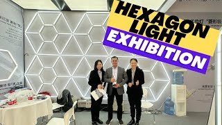 Exhibition  Hexagon led light manufacturer  Gonengo lighting company in Shanghai exhibition [upl. by Perry854]