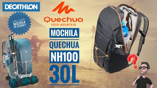 Mochila Quechua NH100 30L  A melhor mochila de Ataque Primeiras Impressões [upl. by Ttennaej]