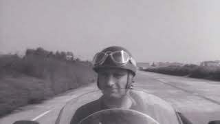 Onboard with Juan Manuel Fangio testing a Maserati  1957 F1  Modena Autodrome [upl. by Neehs519]