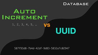 Database Auto increment vs UUID  Which is Right for You [upl. by Kcirdes435]