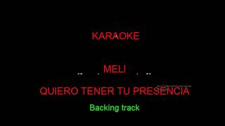 backing track karaoke seguridad social quiero tener tu presencia [upl. by Rehtaeh]