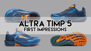 Altra Timp 5 amp Timp Hiker First Impressions [upl. by Norvil892]