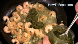 Shrimp Pasta With Pesto Sauce [upl. by Ebbie]