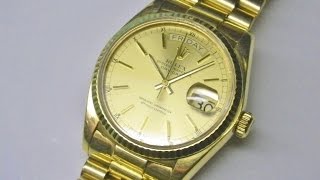 ☆ROLEX DAYDATE Ref18038 Cal3055 Quick Repair Guide ロレックス デイデイト 分解動画 [upl. by Ttenrag58]