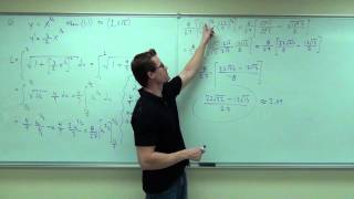 Calculus 1 Lecture 54 Finding the Length of a Curve on a Plane [upl. by Bryon]