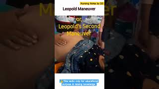 Leopold maneuver important knowledge  Leopold maneuver in pregnancy youtubeshorts shortvedio [upl. by Alec]