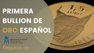 Primer bullion de oro español  Lince Ibérico [upl. by Chaves]