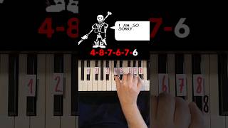 Disbelief Papyrus Piano Tutorial shorts [upl. by Pergrim]