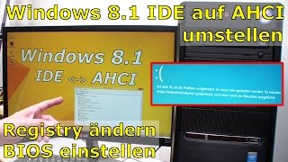 Windows  IDE auf AHCI umstellen  mit Regeditexe [upl. by Oiril]