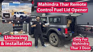 Remote Controlled Fuel Lid Opener For Mahindra Thar  Mahindra Thar Fuel Lid Opener  Automaxx [upl. by Reagen]