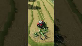 Windrowing Silage Swaths FS22 farming farmingsimulator22 simfarmer [upl. by Anelys]