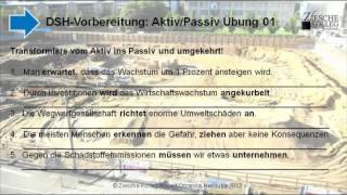 DSHVorbereitung Kap 16 AktivPassiv Üb01 [upl. by Singband]