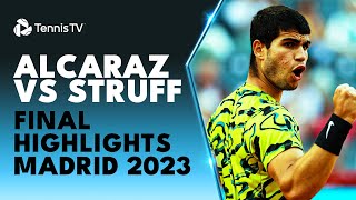 Carlos Alcaraz vs JanLennard Struff For The Title 🏆  Madrid 2023 Final Highlights [upl. by Eide]