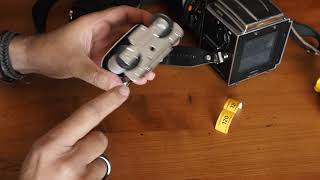 Loading a 120 film in an Hasselblad A12 back  IN ENGLISH [upl. by Eneliak]