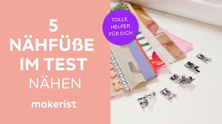 Nine testet Nähfüße die du noch nie benutzt hast  makerist easy DIY [upl. by Andromache]