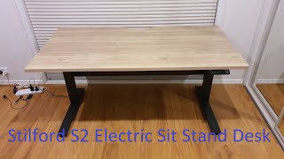 Stilford S2 Electric Sit Stand Desk Review  Officeworks [upl. by Mccafferty]