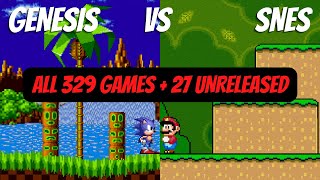 All Sega Genesis Vs SNES Games Compared Side By Side [upl. by Ainit]