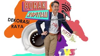 NikARamli Borak Kopitiam TV3 Dekorasi Raya NikARamliTips [upl. by Ahtivak]