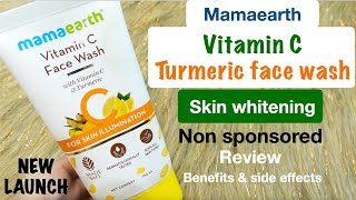 NEW LAUNCH 2024  Mamaearth vitamin c facewash with Turmeric and vitamin C  Skin whitening [upl. by Yddet]