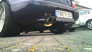 BMW Z3 28 M52 Bastuck exhaust sound [upl. by Lilaj]