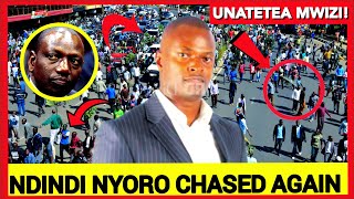 Ndindi Nyoro chased by angry mt Kenya residents for defending Rutos lies and trying to attack Uhuru [upl. by Bazluke]