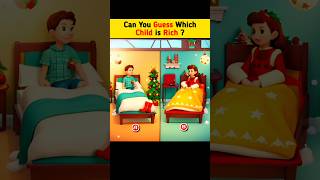 IQ Test  Which Child is Rich  🤔🔍 Lets Find the Clue 🕵️ Detective Riddles [upl. by Valeda]