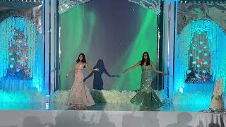 Sisters amazing Bollywood dance at cousin’s wedding reception [upl. by Mayhs540]