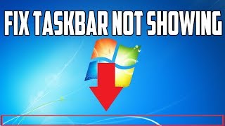 How To Fix TaskBar Not Showing [upl. by Beera938]