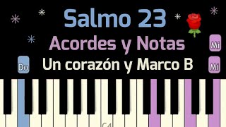 Salmo 23 Piano Tutorial Fácil 🎹 Un corazón y Marco Barrientos Acordes para principiantes  Cover [upl. by Amos908]