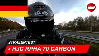 HJC RPHA 70 Carbon Helm Straßentest  ChampionHelmetscom [upl. by Eugenio]