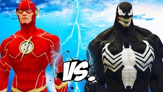 THE FLASH VS VENOM  EPIC BATTLE [upl. by Janean210]