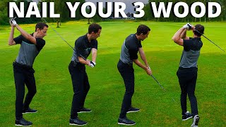 CRUSH YOUR 3 WOOD FROM THE FAIRWAY  Simple golf swing moves with slow motion footage [upl. by Ij819]