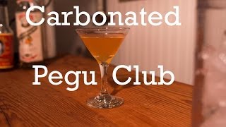 Carbonated Pegu Club cocktail from Better Cocktails at Home [upl. by Neibaf]