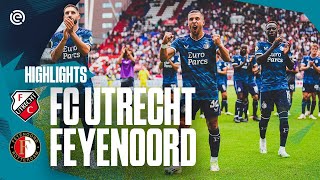 DEBUTS FIRST GOALS amp THREE POINTS in Utrecht 👏  Highlights FC Utrecht  Feyenoord  20232024 [upl. by Wu]