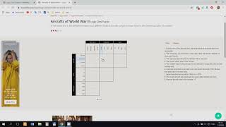 Aircrafts of World War II  Logic Grid Puzzle  Walkthrough [upl. by Eilegna]