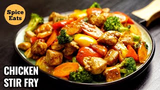 CHICKEN STIR FRY RECIPE  QUICK AND EASY CHICKEN STIR FRY  STIR FRY CHICKEN [upl. by Annibo869]