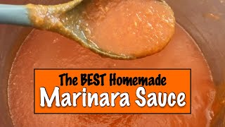 HOMEMADE MARINARA SAUCE with Garden Fresh Tomatoes [upl. by Narej703]