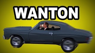 🖤 Learn English Words  WANTON  Meaning Vocabulary Lesson with Pictures and Examples [upl. by Carree]