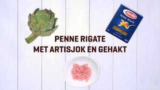 Penne rigate met artisjok en gehakt  VTM Koken [upl. by Eeresed]