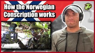 US Marine reacts to the Norwegian Conscription [upl. by Nnyltiak108]