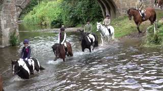 The Jethart Callants Festival Cavalcade Fords The River Jed on Its Way to Ancrum 2023 [upl. by Chaffee810]