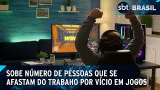 Número de afastamento do trabalho por vício em jogos online aumentou em 300  SBT Brasil 090724 [upl. by Magnus]