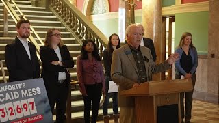 Montana Democrats hold news conference on Medicaid redetermination impacts [upl. by Drapehs]