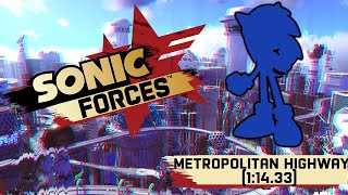 Sonic Forces PC Metropolitan Highway Normal 11433 [upl. by Eliam]