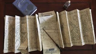 DIY Marauders Map  FULL SIZE Replica [upl. by Erej]