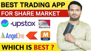 Angle one vs Groww vs Zerodha vs Upstox vs 5Paisa vs MStock  Best Trading App in India [upl. by Sabsay535]