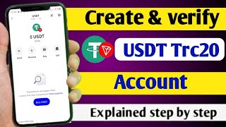 USDT Trc20 account kaise banaye  How to add USDT Trc20 in trust wallet [upl. by Oemac929]