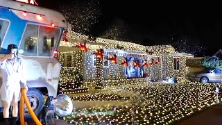 The Christmas Vacation House amp Cousin Eddies RV  Griswold Family Christmas Recreation and Lights [upl. by Kartis]