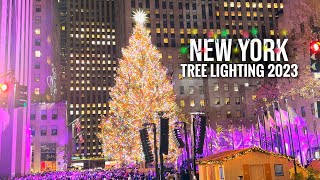 Rockefeller Center Christmas Tree Lighting 2023 ✨ NYC Christmas 2023 ✨ [upl. by Rawley]