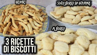 Ricetta Biscotti Biscotti al burro  Krumiri  Biscotti senza burro da inzuppare [upl. by Ced66]